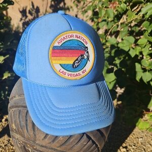 Aviator Nation Blue Las Vegas Trucker Hat